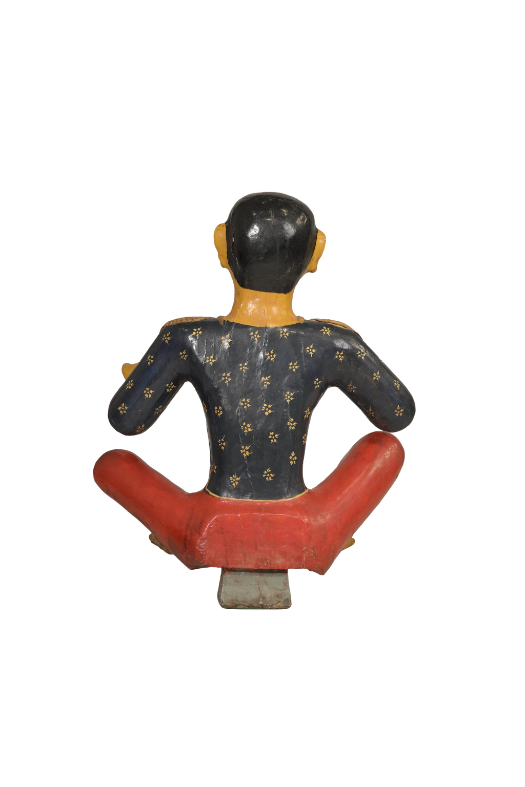 Handcrafted Folk Musician Sculpture