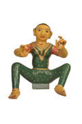 Hand-Painted Folk Woman Sculpture
