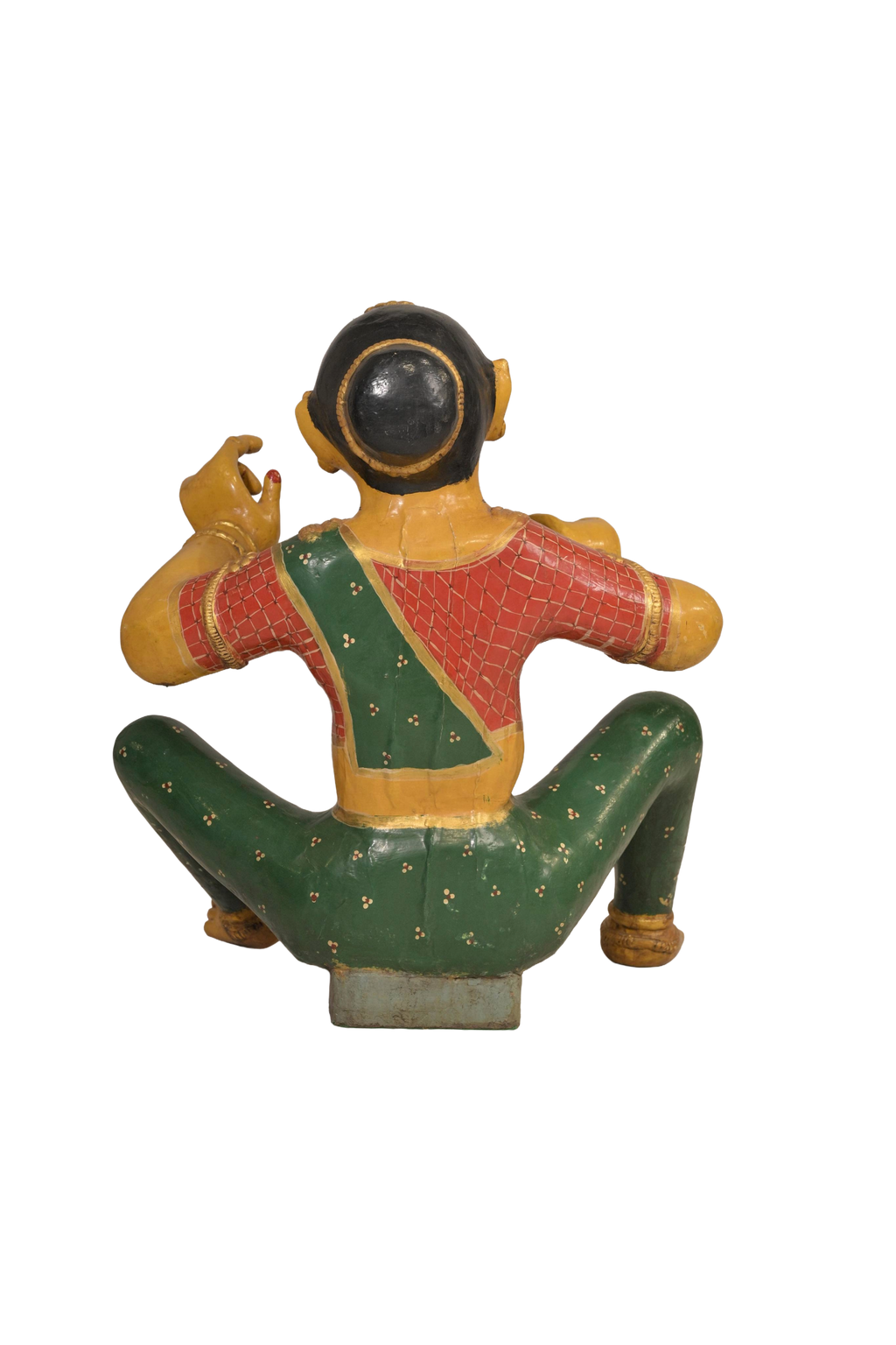 Hand-Painted Folk Woman Sculpture