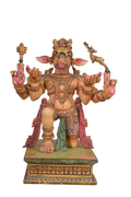 Hand-Painted Varaha Decor Sculpture