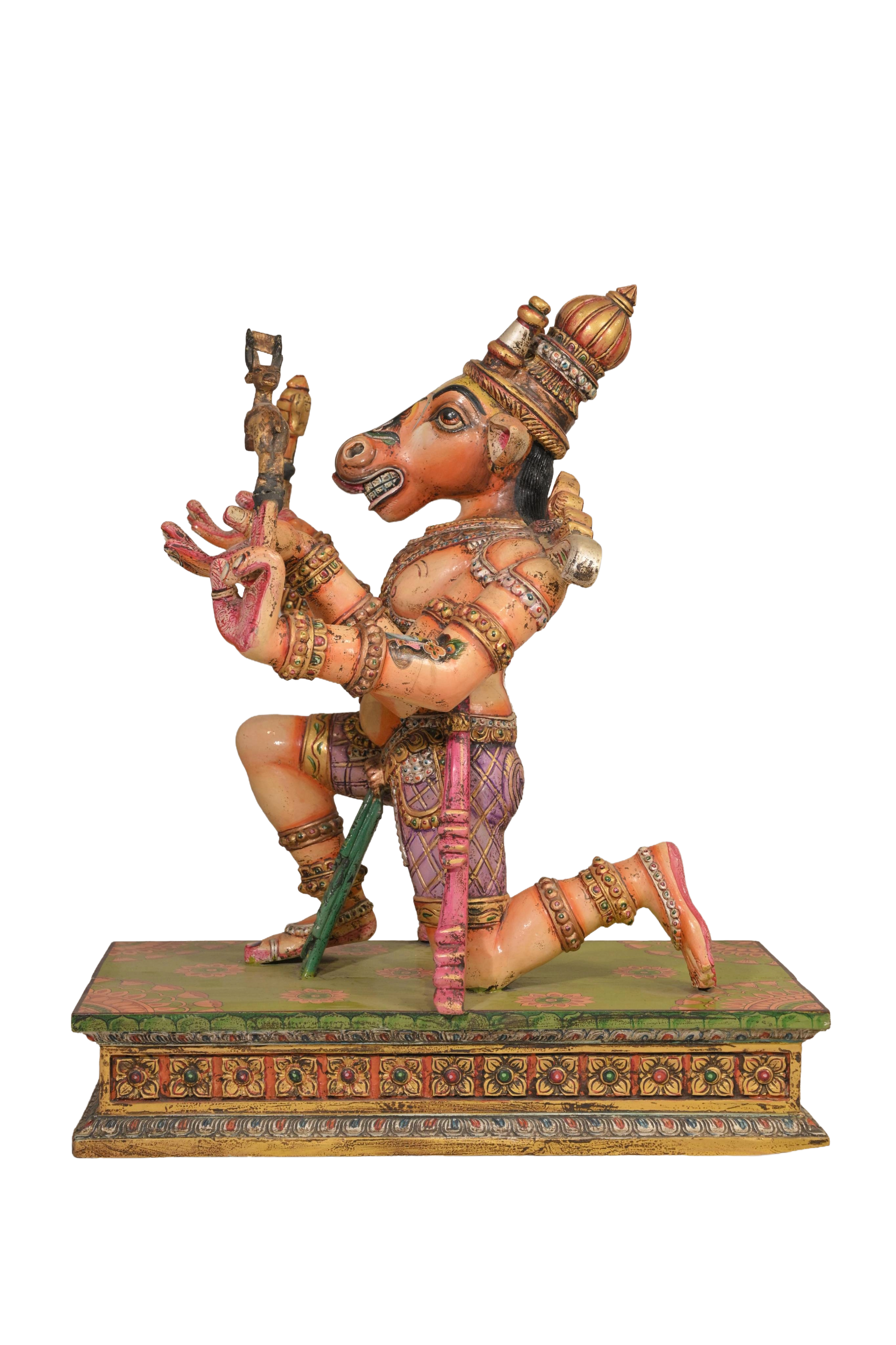 Hand-Painted Varaha Decor Sculpture