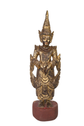 Royal Burmese Temple Guardian Sculpture