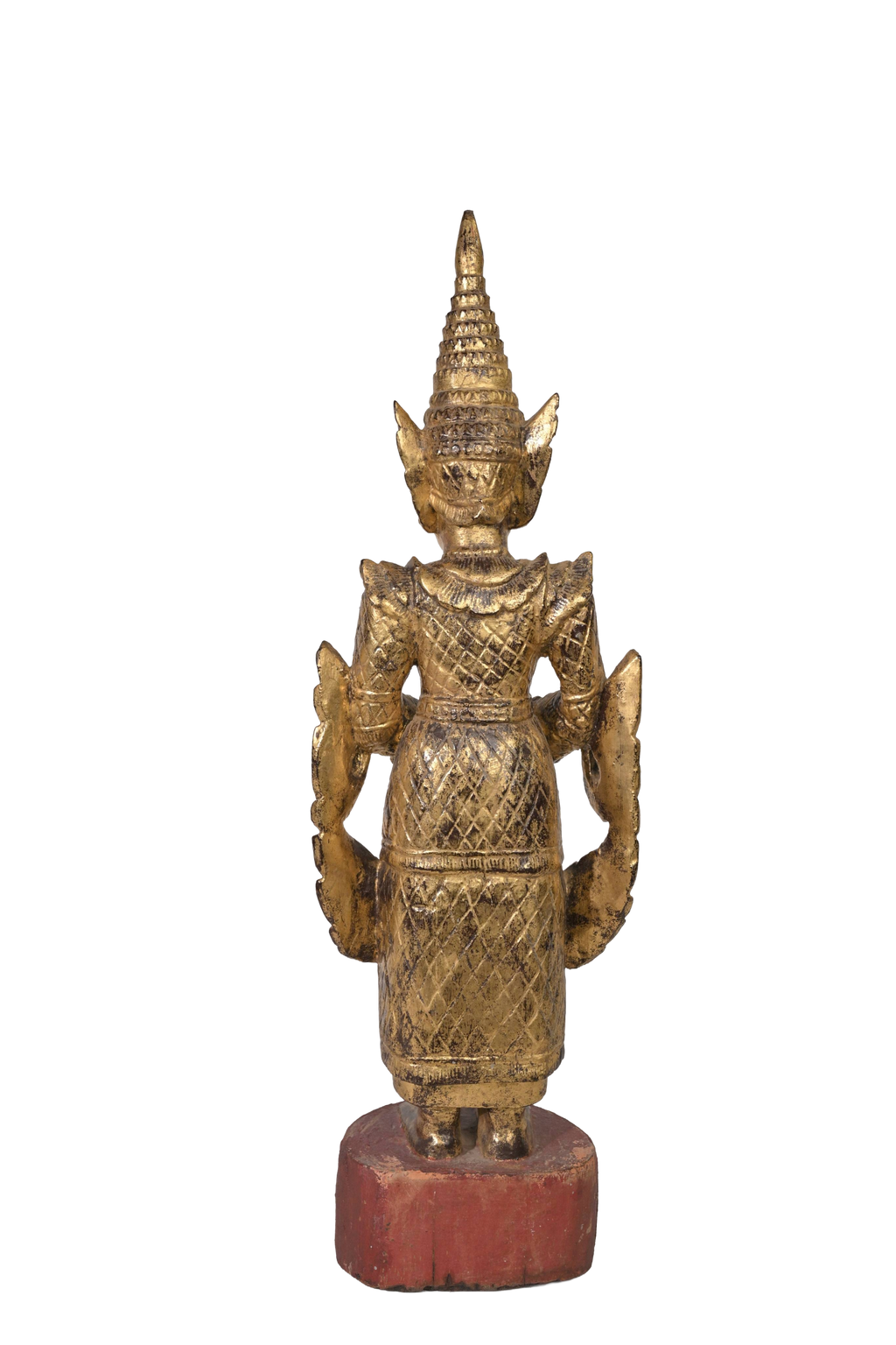 Royal Burmese Temple Guardian Sculpture