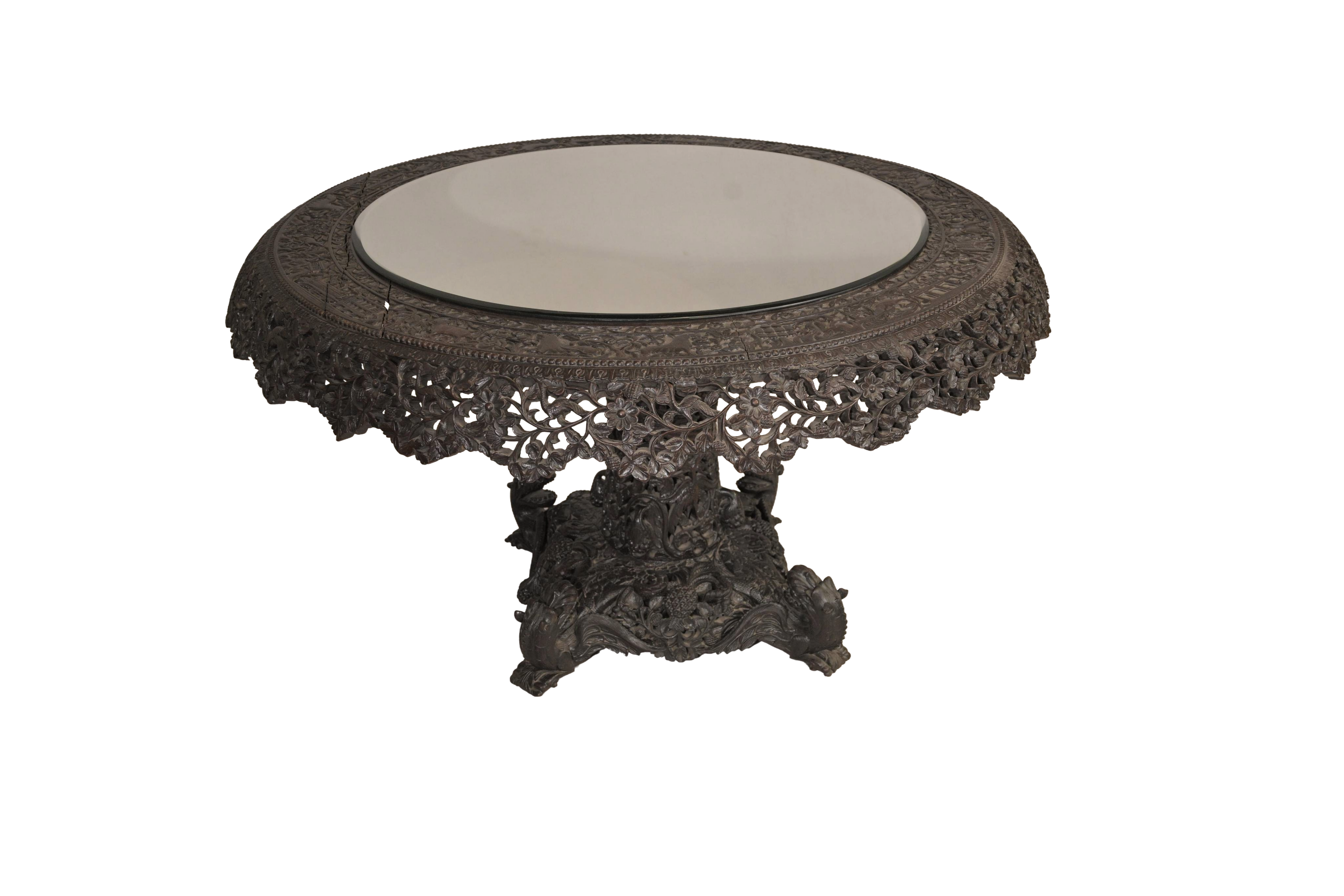 Carved Marble Center Table