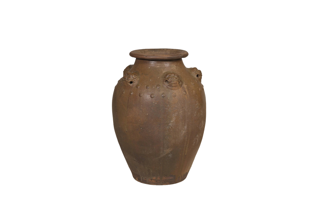 Vintage Rustic Earthenware Storage Pot