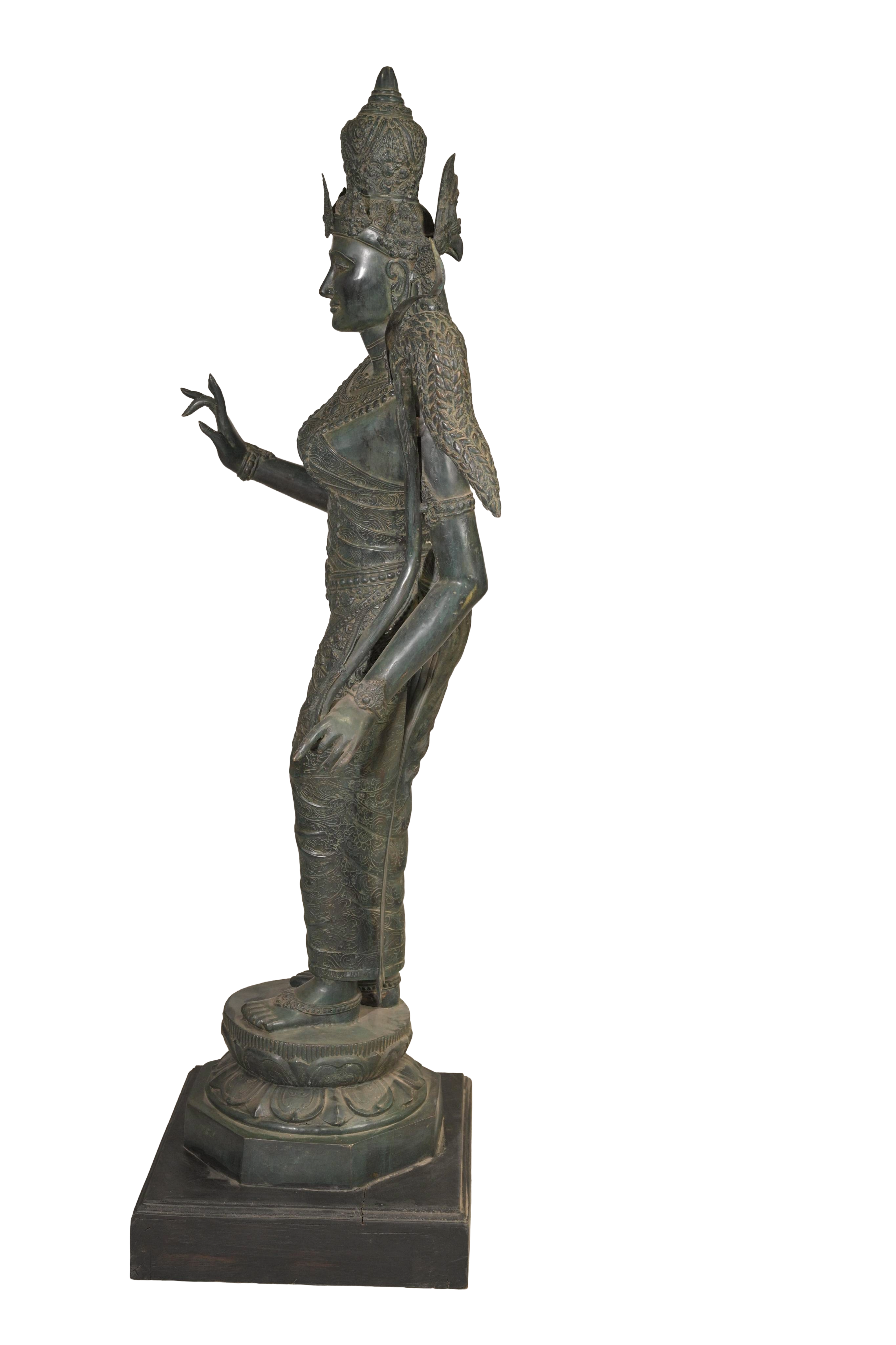 Sacred Dewi Sri Bronze Sculpture