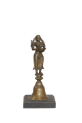 Antique Deepa Lakshmi Temple Lamp Sculpture