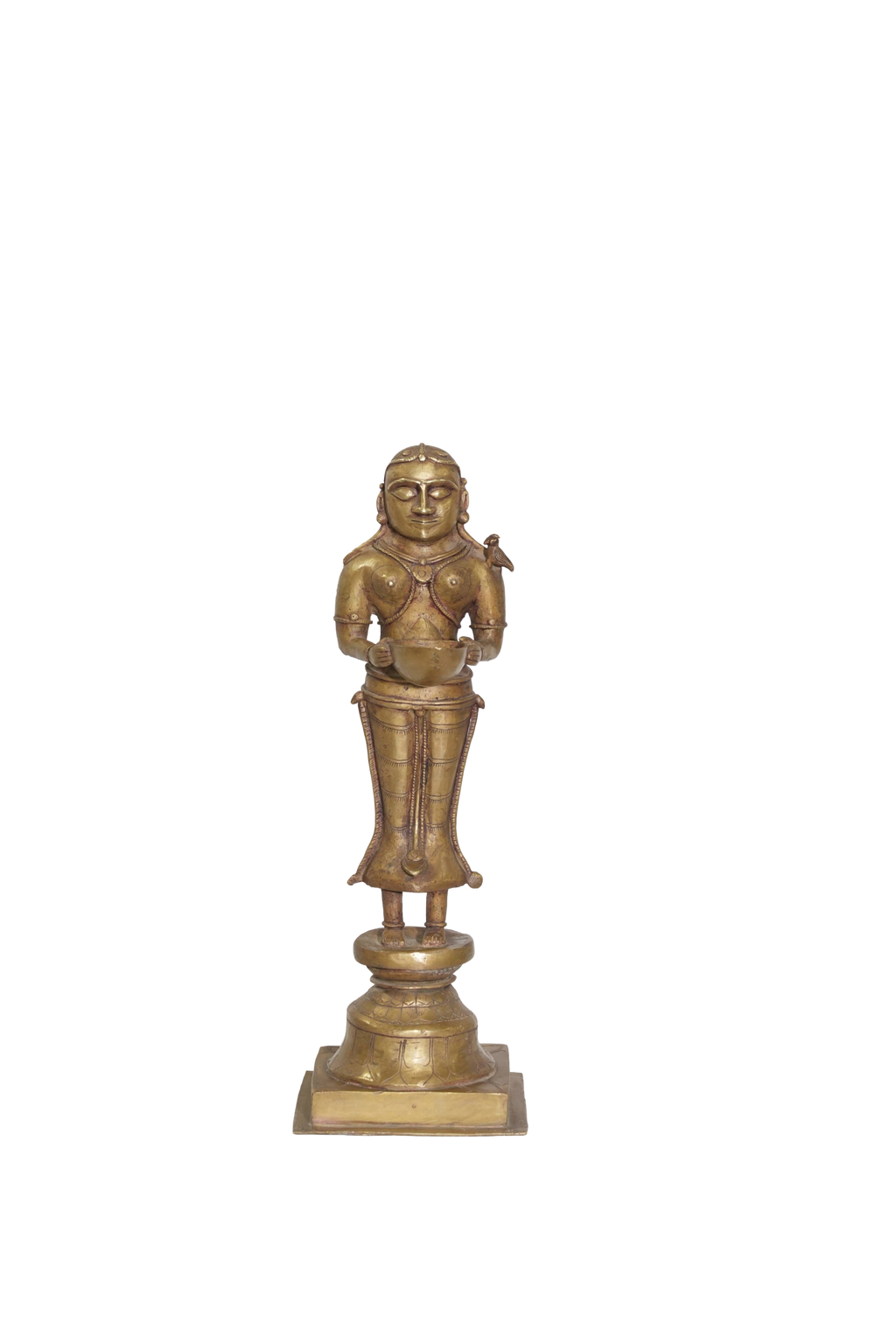 Sacred Deepa Lakshmi Brass Sculpture