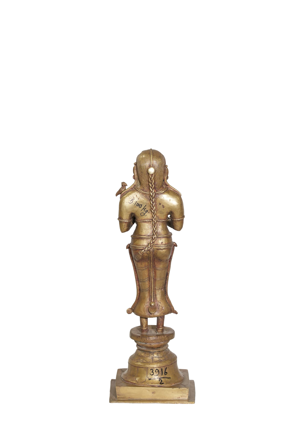 Sacred Deepa Lakshmi Brass Sculpture