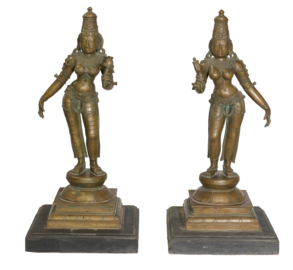 Sacred Goddess Parvati Bronze Sculpture