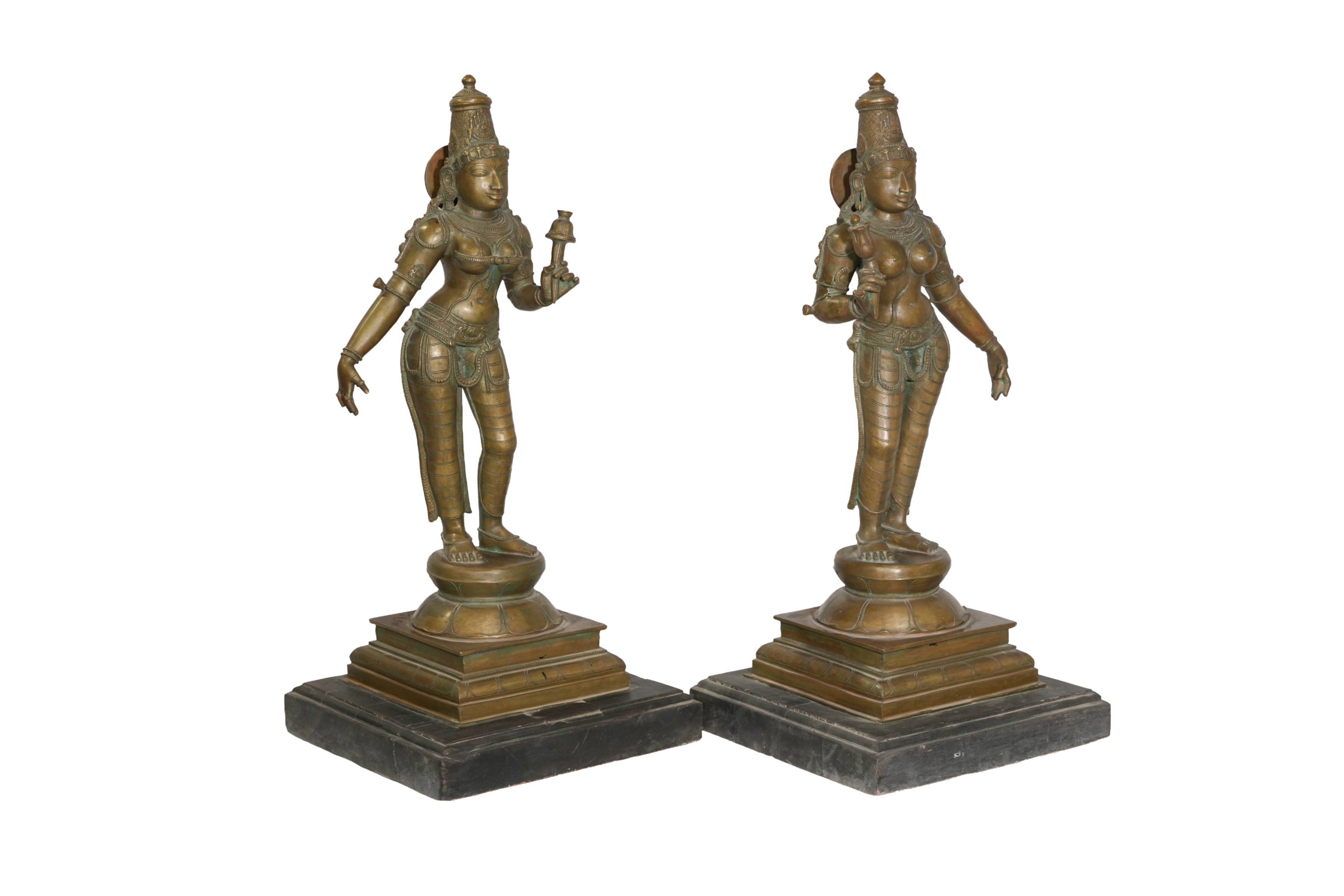 Sacred Goddess Parvati Bronze Sculpture