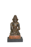 Seated Antique Buddha Meditation Statue