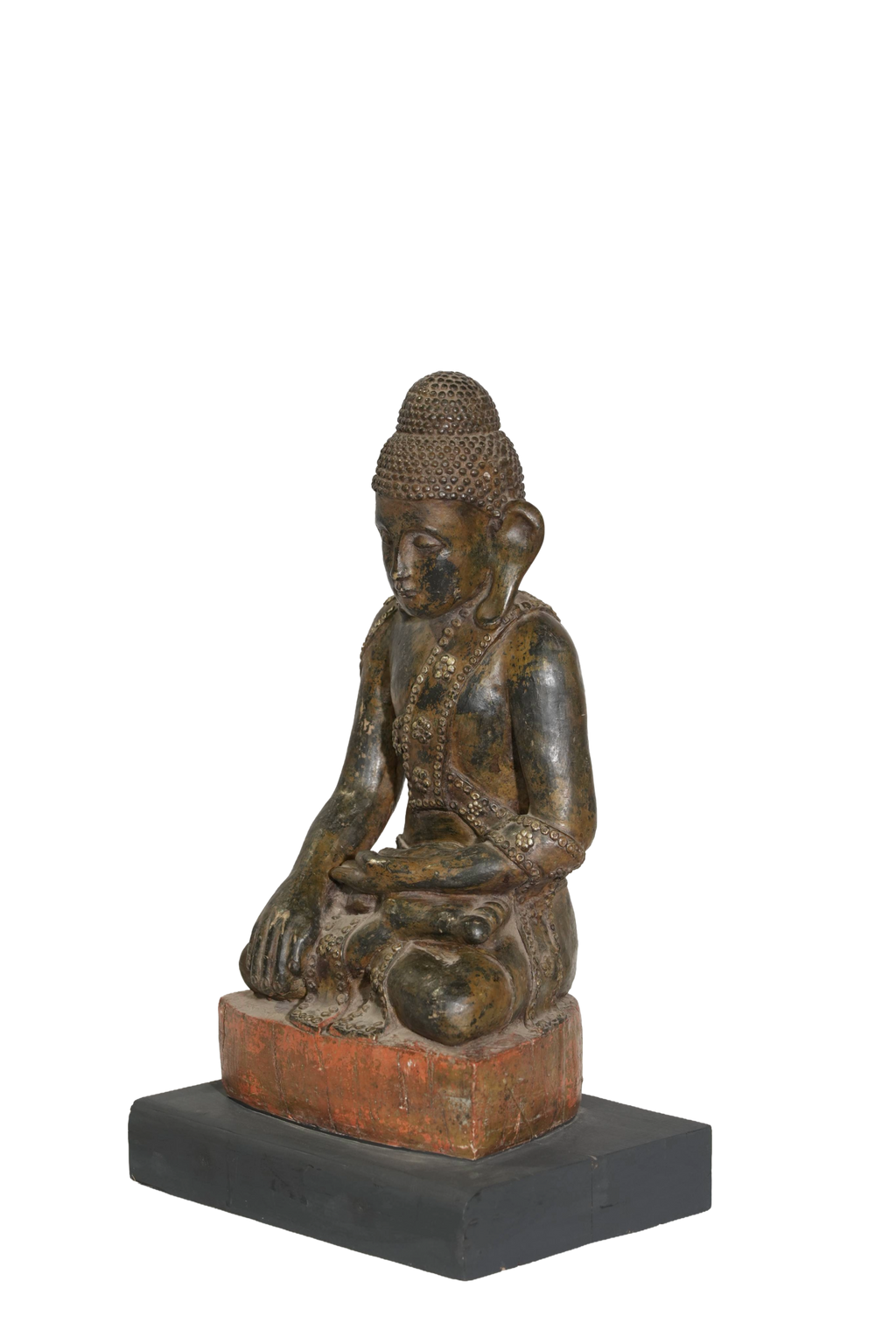Seated Antique Buddha Meditation Statue