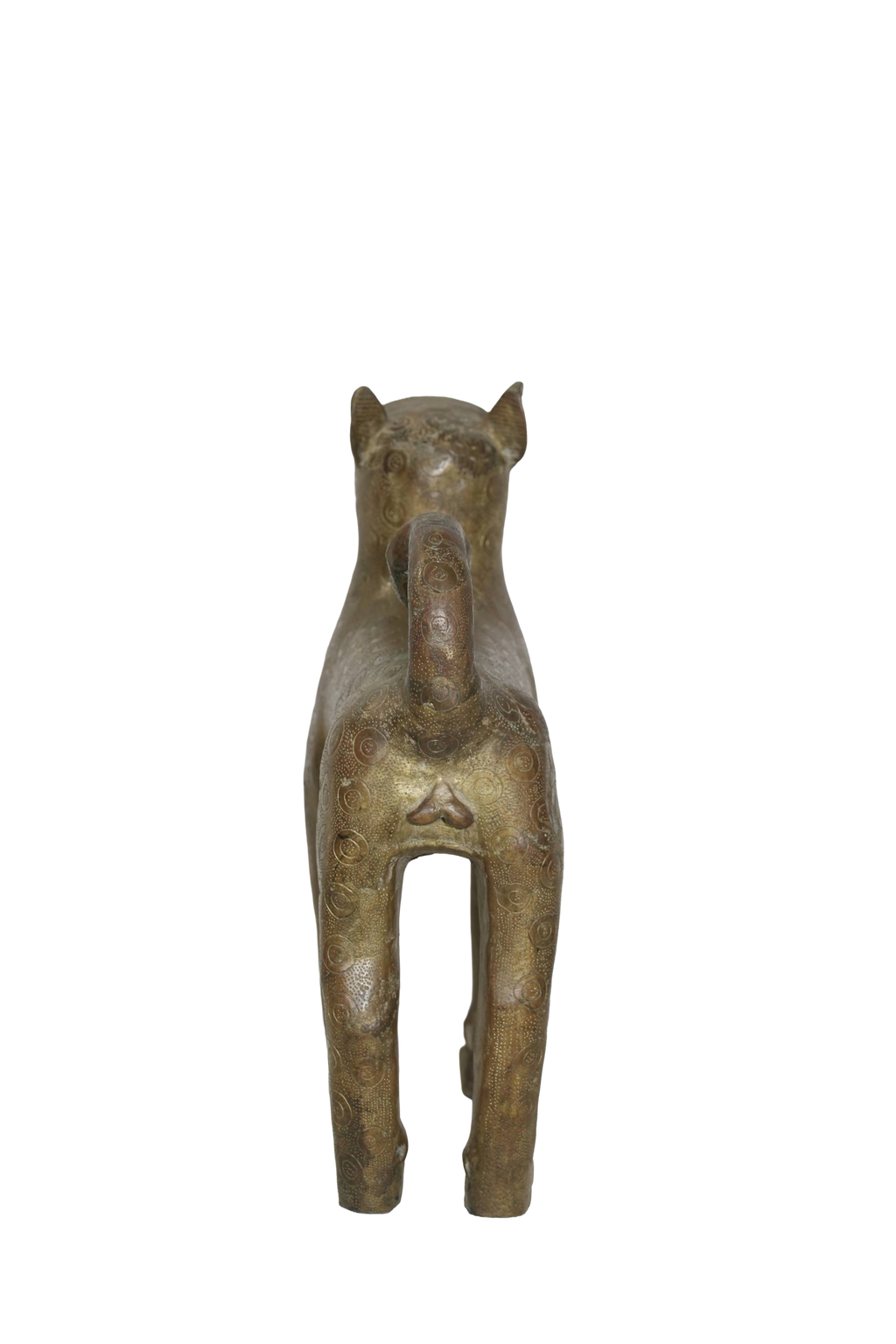 Benin Bronze Leopard Figurine