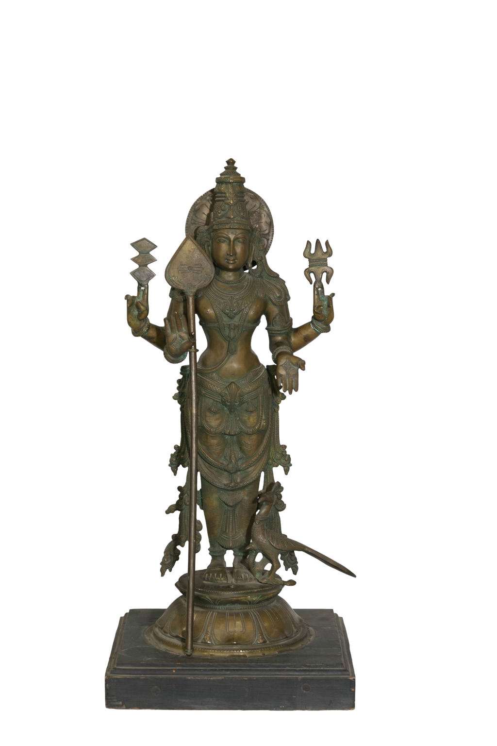 Bronze Kartikeya Divine Warrior Statue