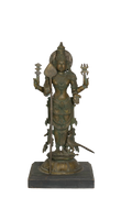 Bronze Kartikeya Divine Warrior Statue