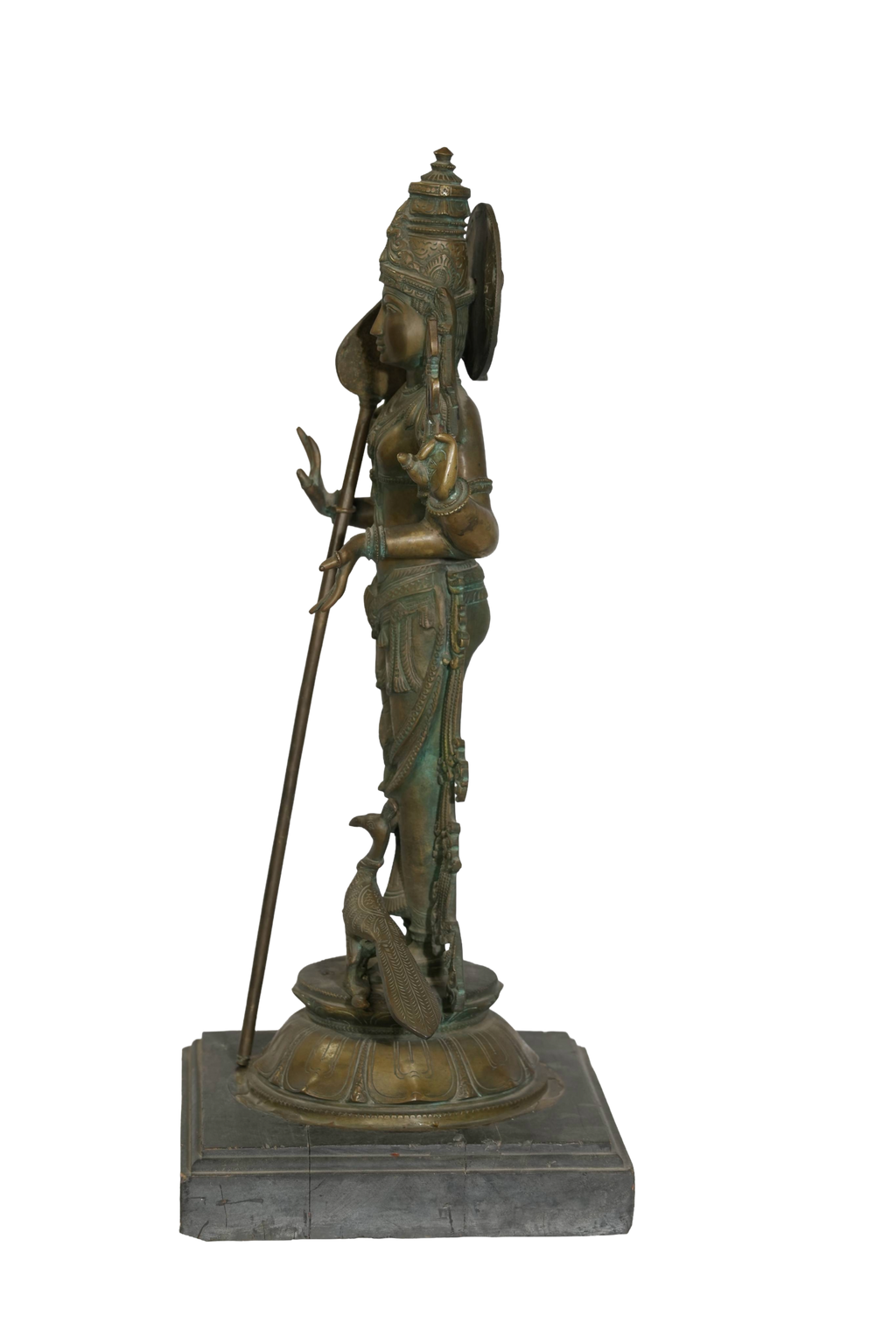 Bronze Kartikeya Divine Warrior Statue