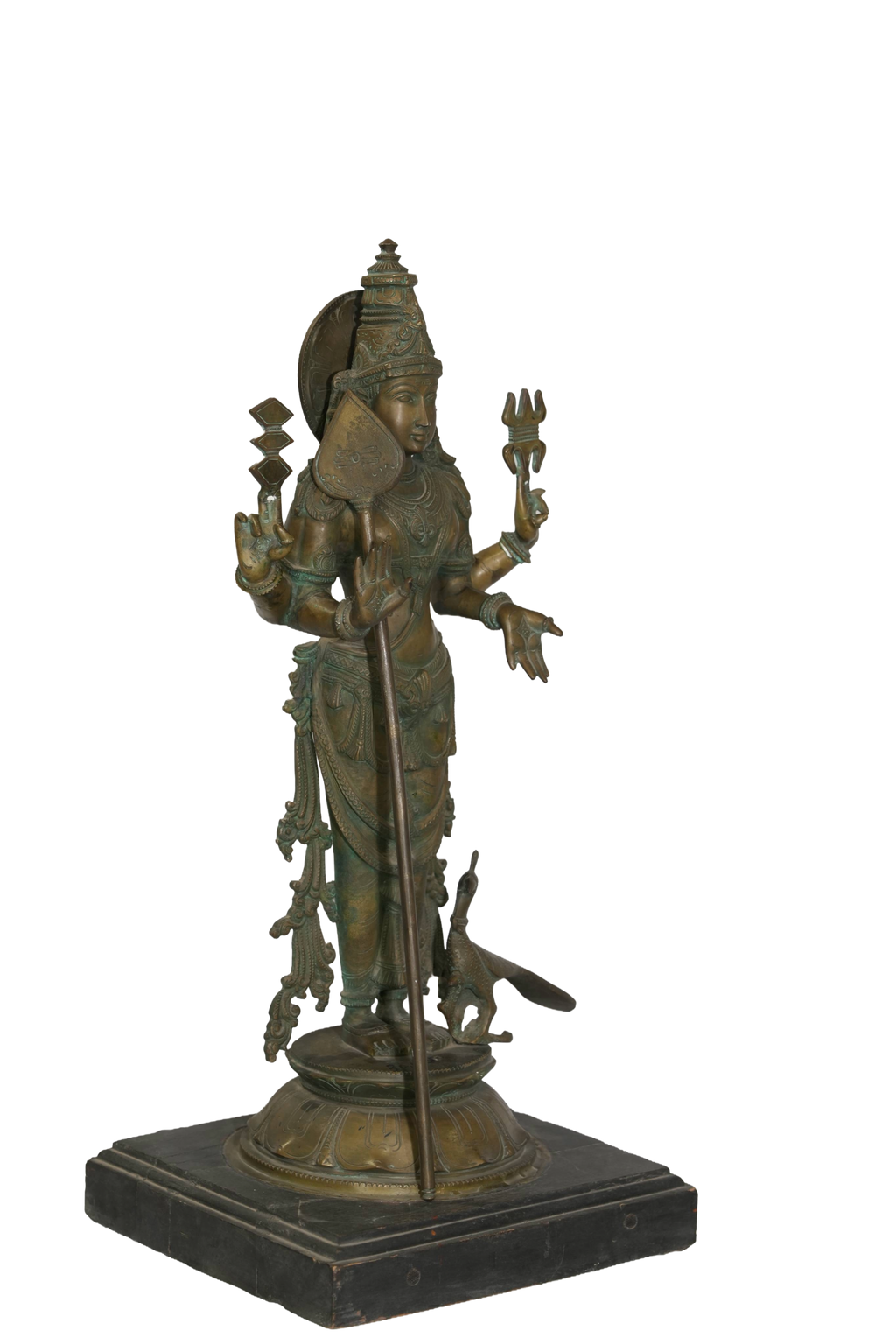 Bronze Kartikeya Divine Warrior Statue