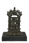 Sacred Padmavati Devi Bronze Shrine Sculpture
