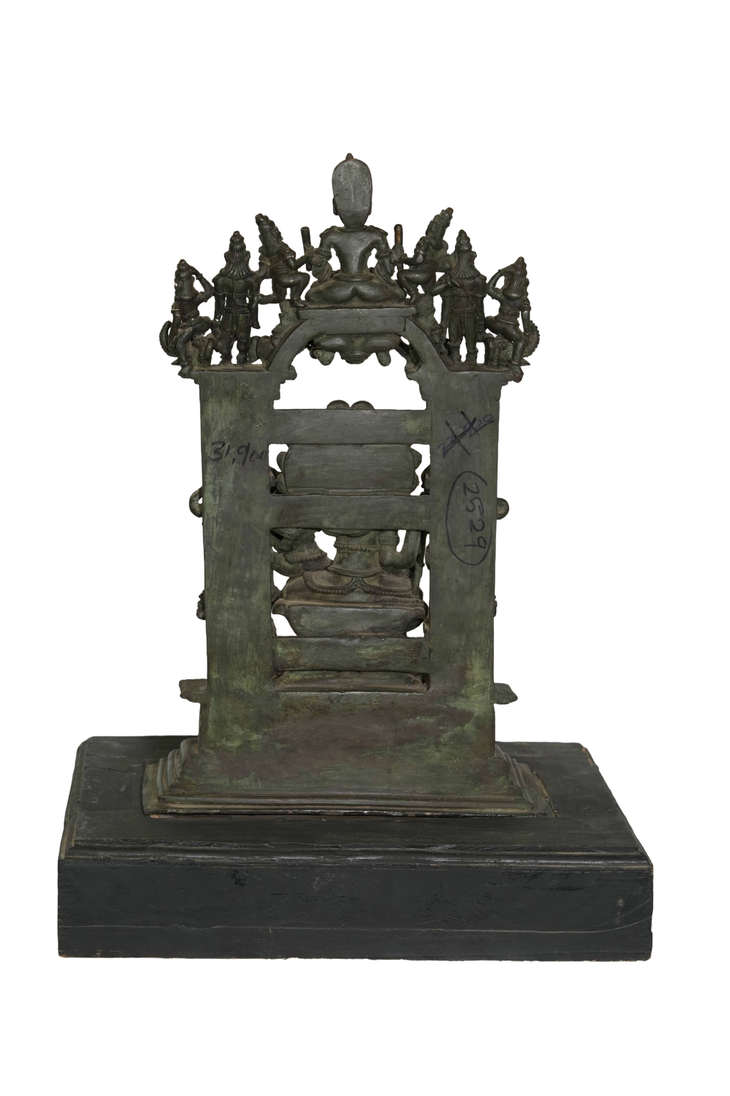 Sacred Padmavati Devi Bronze Shrine Sculpture