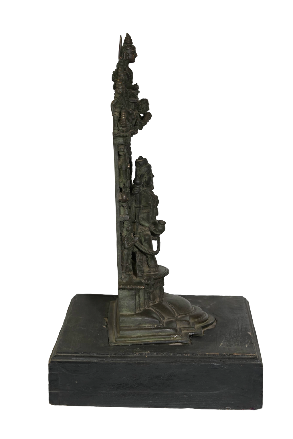Sacred Padmavati Devi Bronze Shrine Sculpture