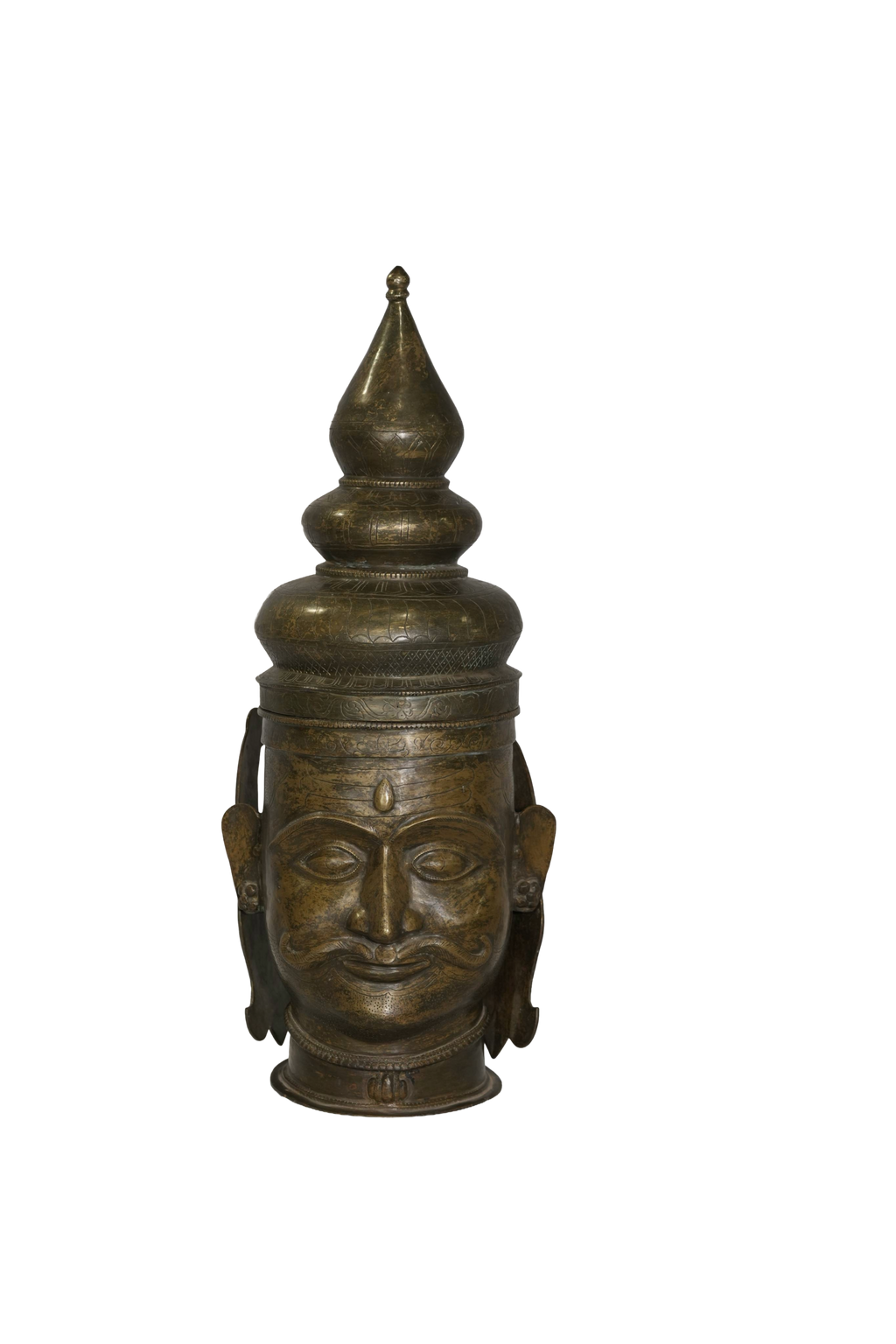 Antique Shiva Mukhlingam Bronze Head