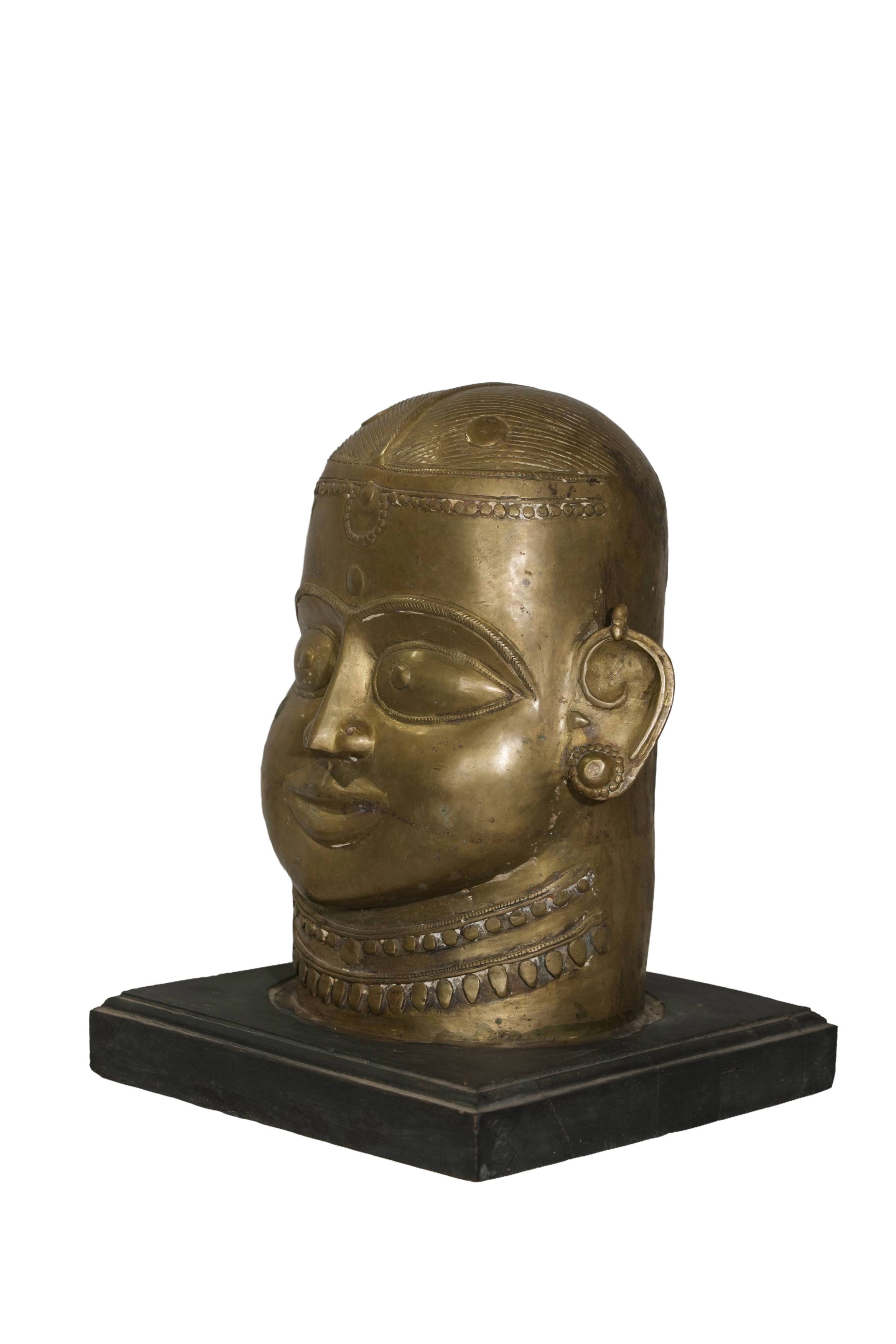 Sacred Goddess Gauri Bronze Head