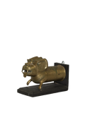Antique Brass Makara Wall Artifact
