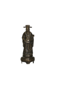 Chinese Lu Deity Bronze Prosperity Figurine