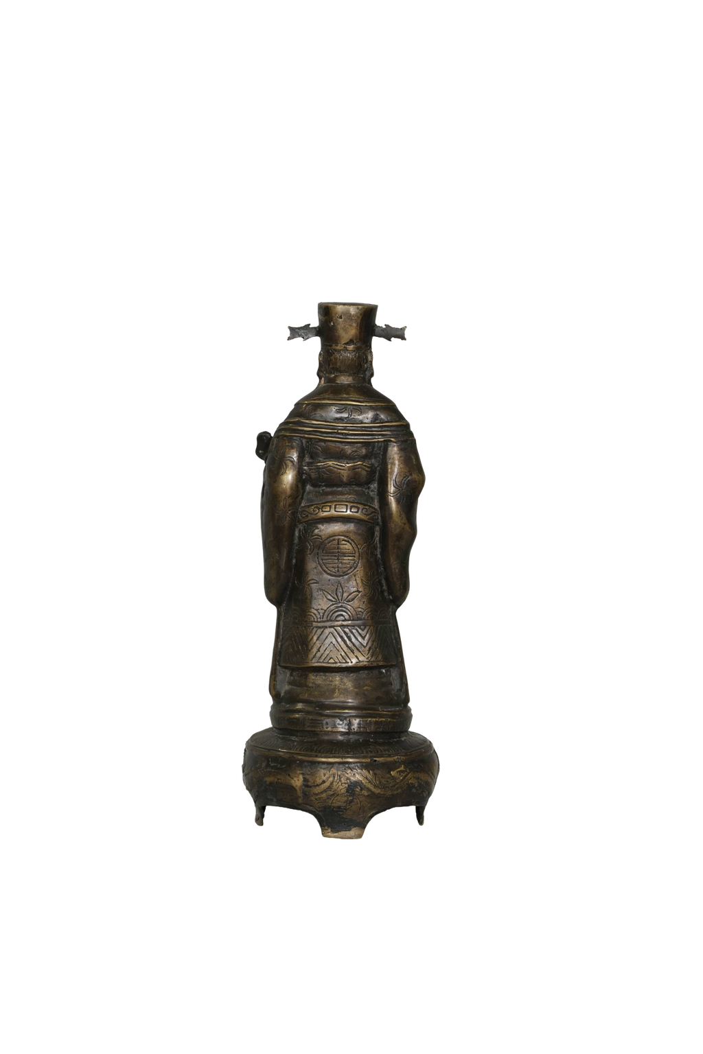 Chinese Lu Deity Bronze Prosperity Figurine