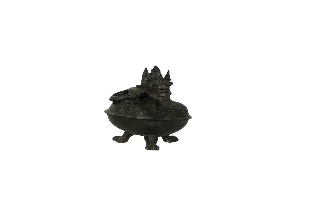 Chinese Dragon Bronze Incense Burner