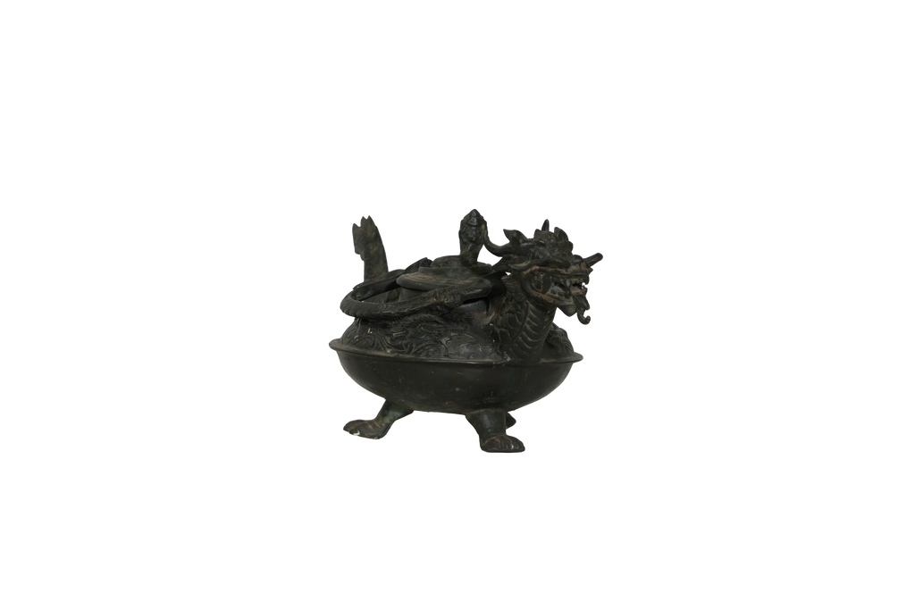 Chinese Dragon Bronze Incense Burner