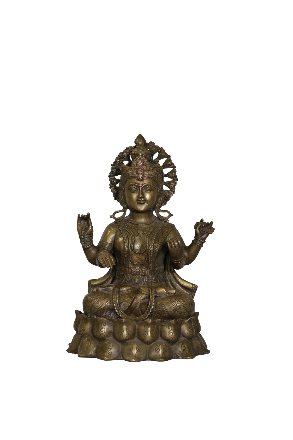 Goddess Lakshmi Brass Statue