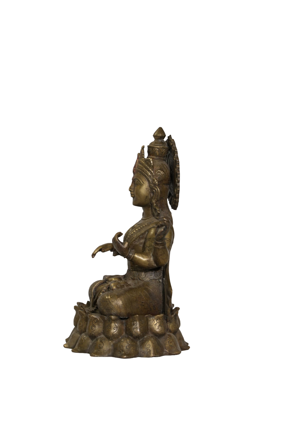 Goddess Lakshmi Brass Statue
