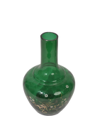 Vintage Green Glass Bud Vase