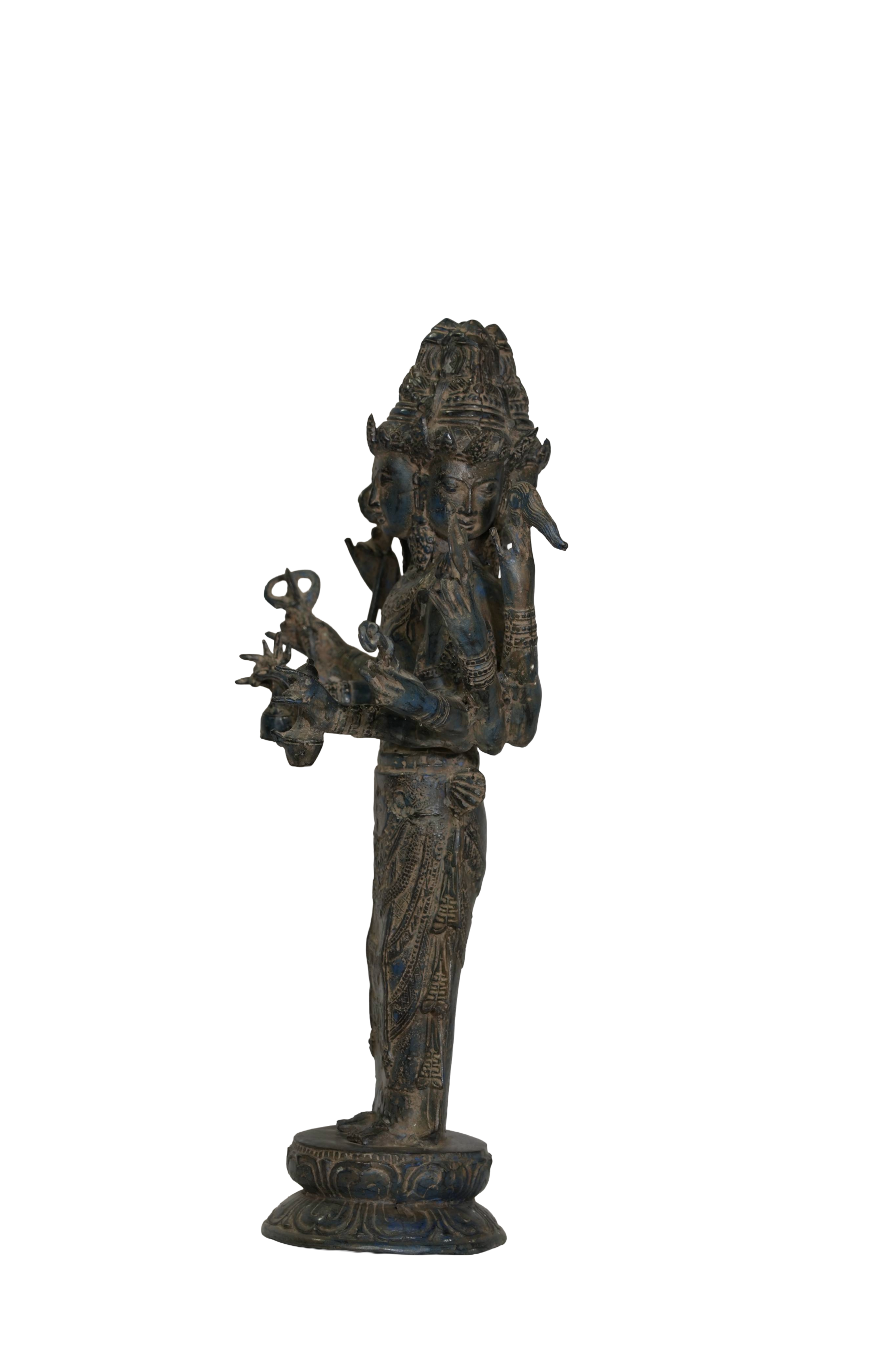 Sacred Lord Brahma Bronze Sculpture