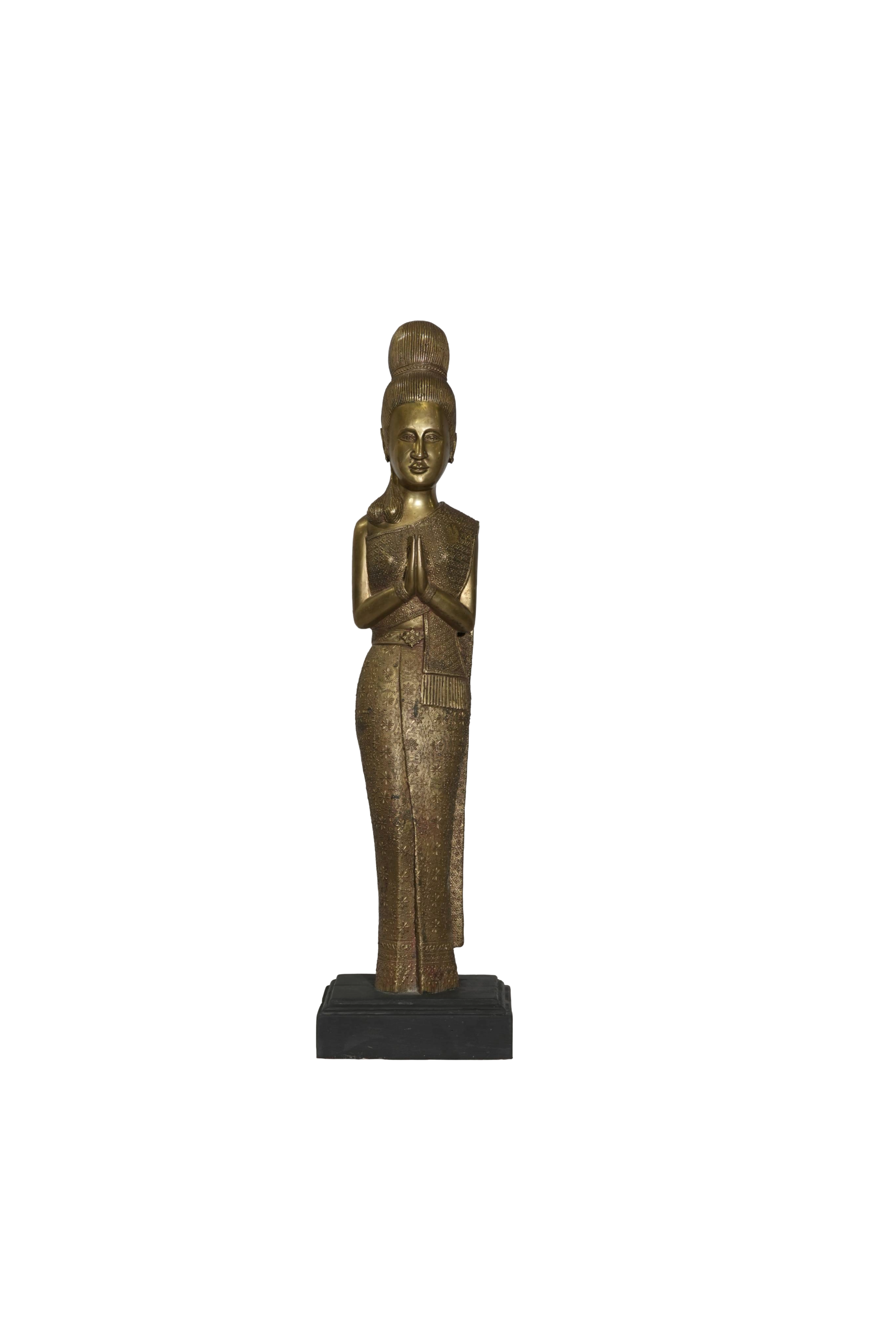 Sawasdee Lady Bronze Sculpture