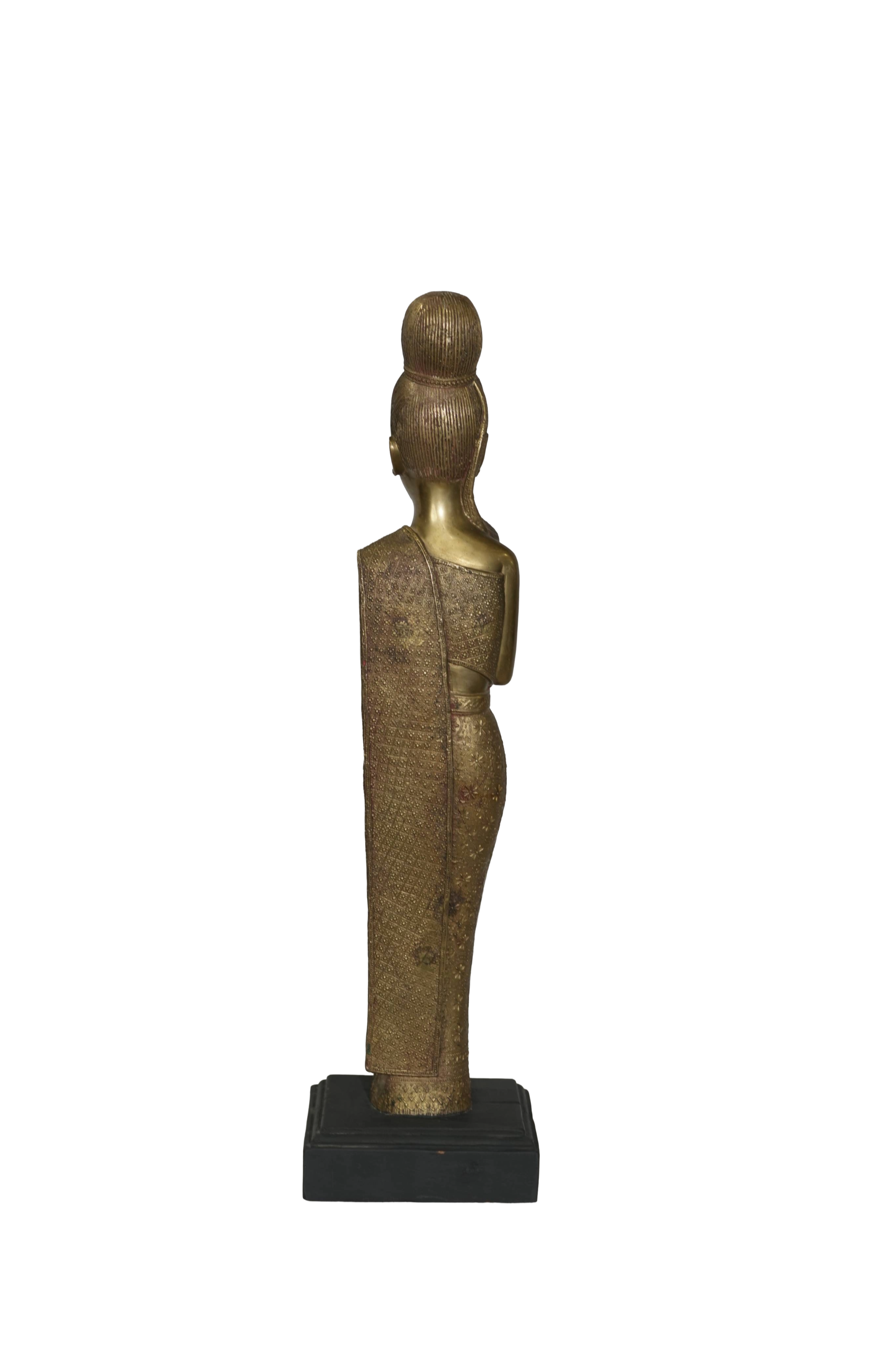 Sawasdee Lady Bronze Sculpture