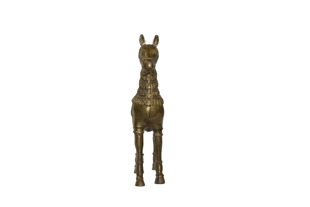 Handcrafted Brass Horse Sculpture