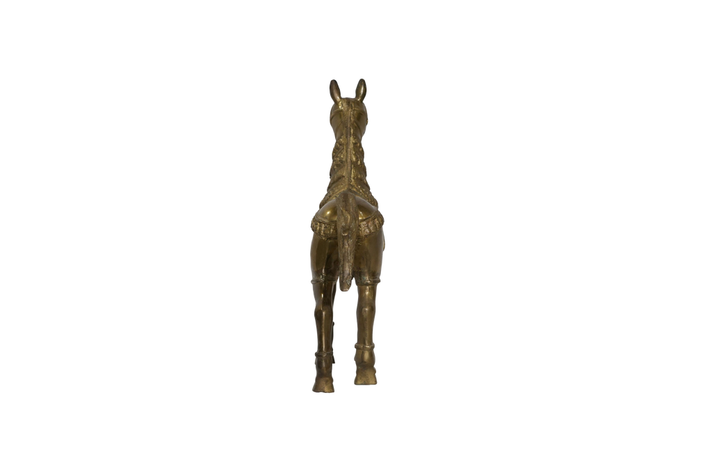 Handcrafted Brass Horse Sculpture