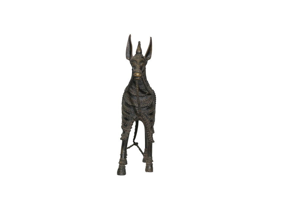 Antique Tribal Dhokra Art Horse Bronze Figurine
