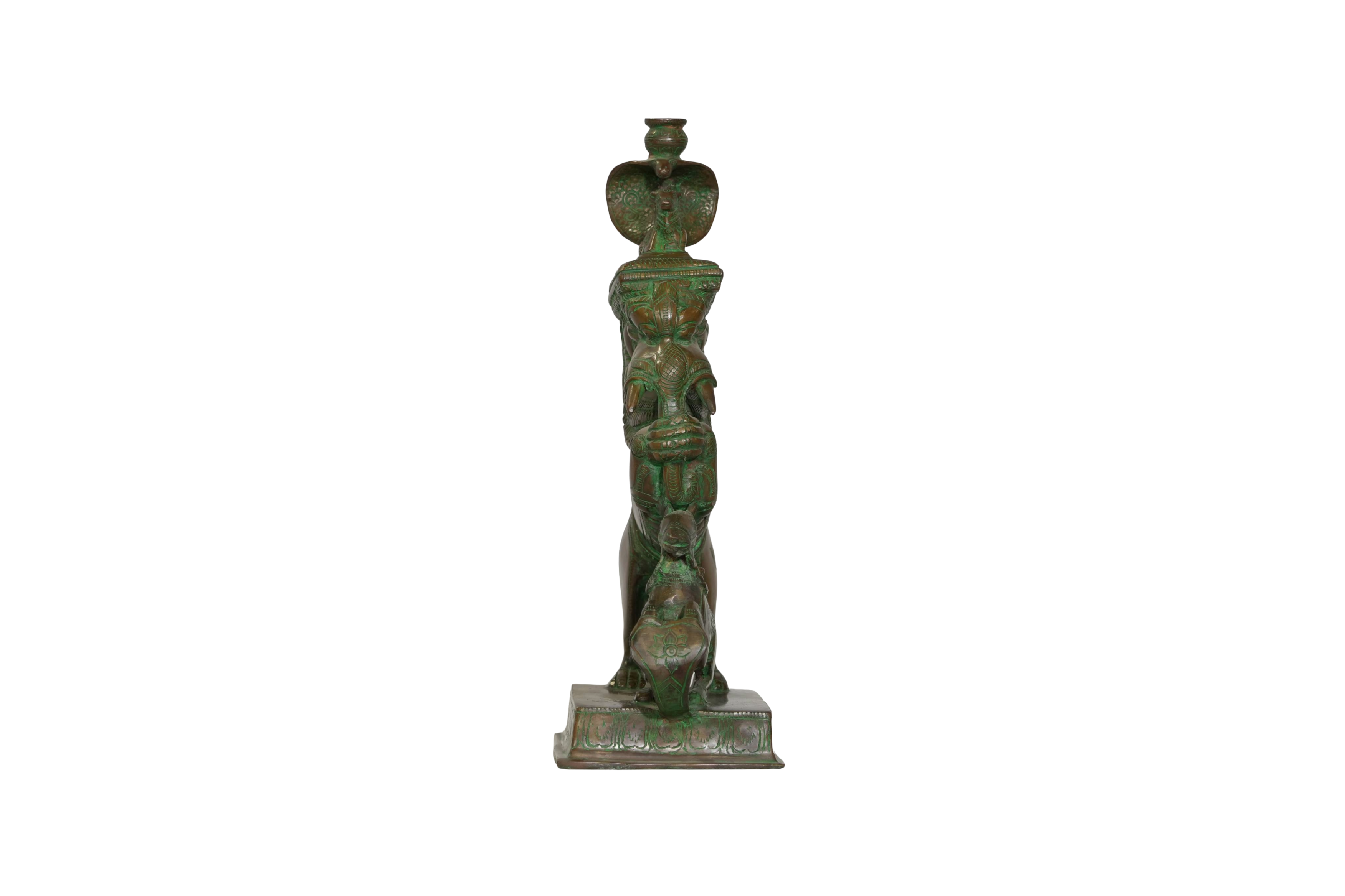Mythical Yali and Nandi Bronze Sculpture