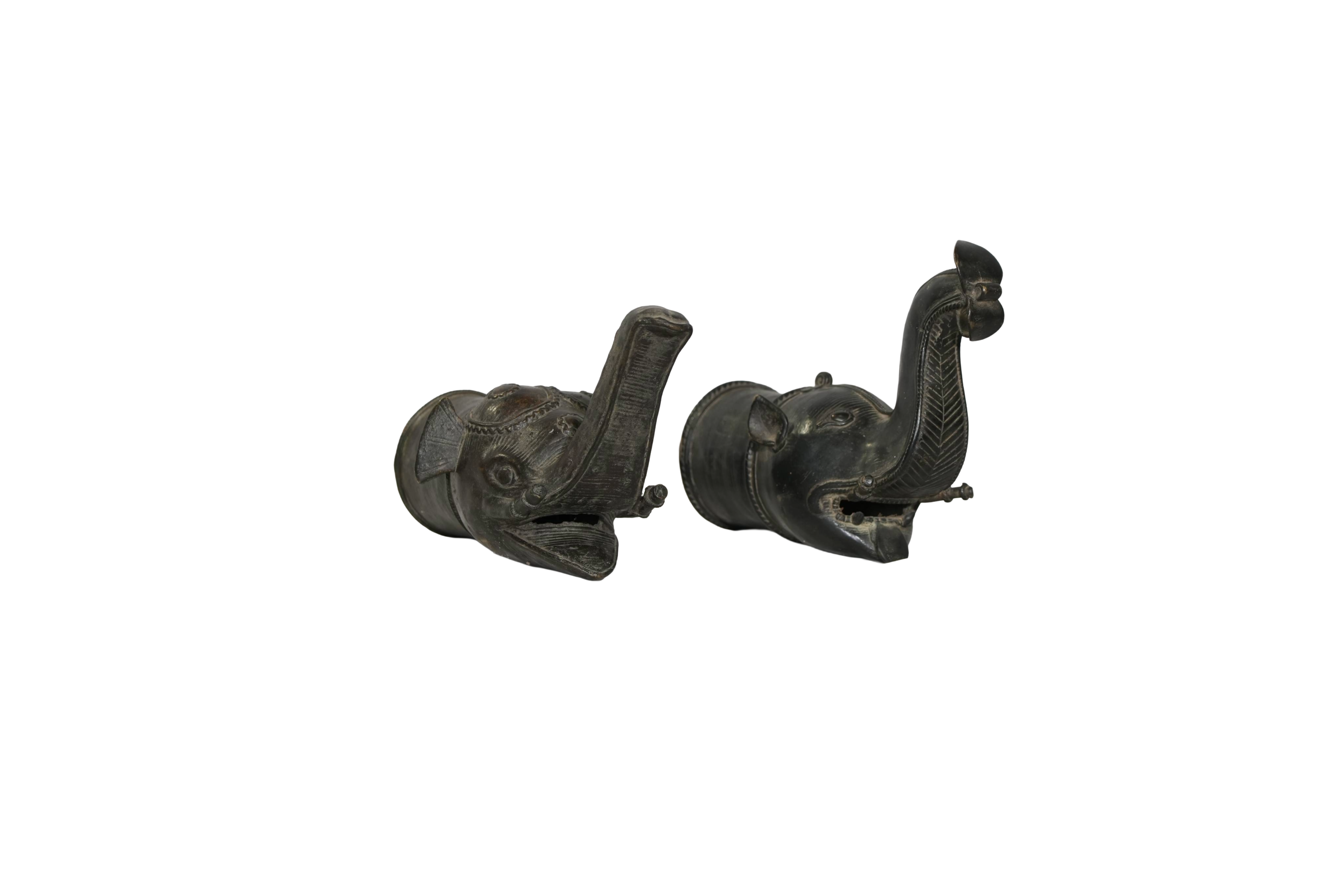 Antique Elephant Head Palanquin Finial