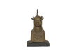 African King Oba Bronze Bust Sculpture