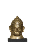 Sacred Hanuman Brass Head Sculpture