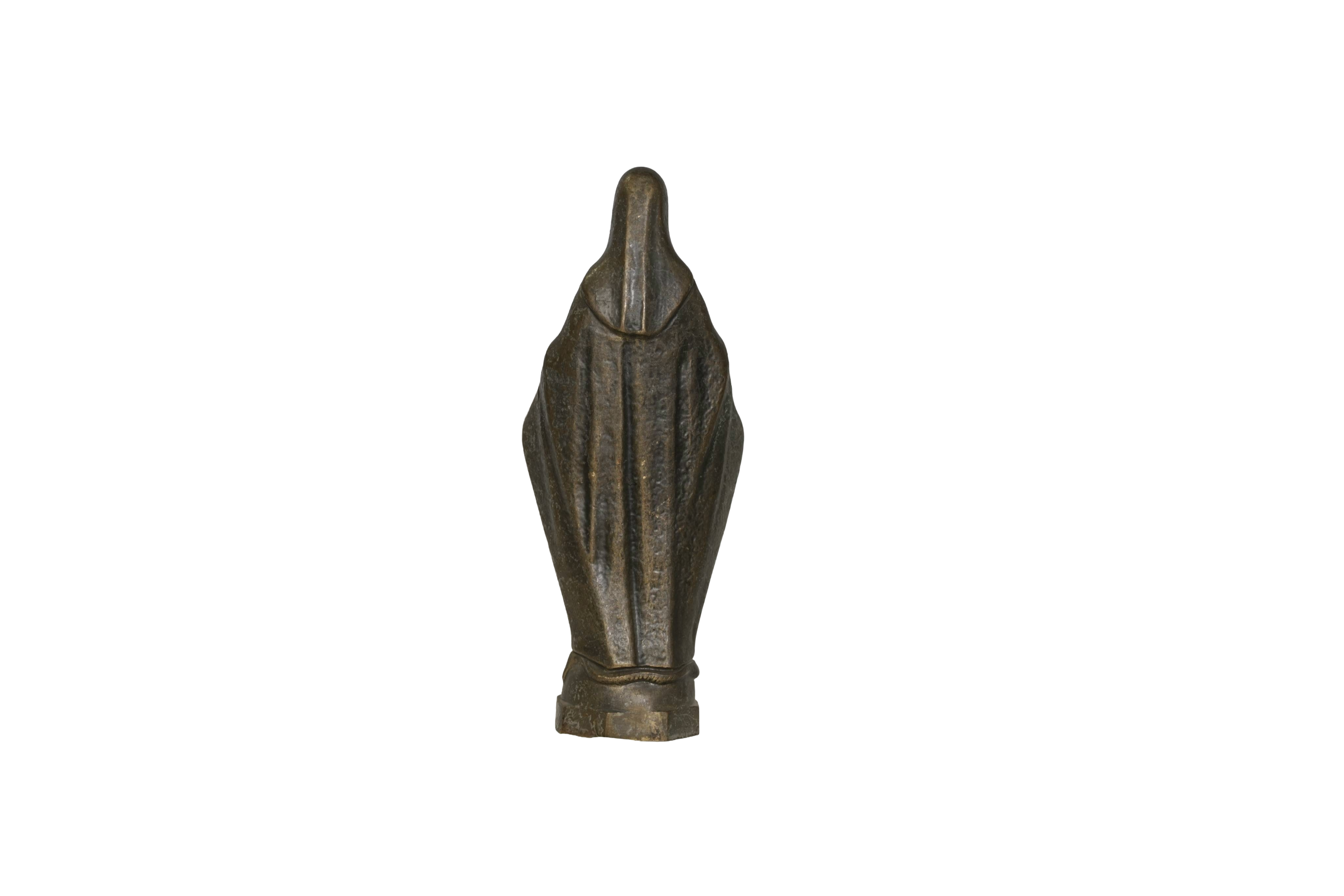 Vintage Madonna Bronze Religious Statue