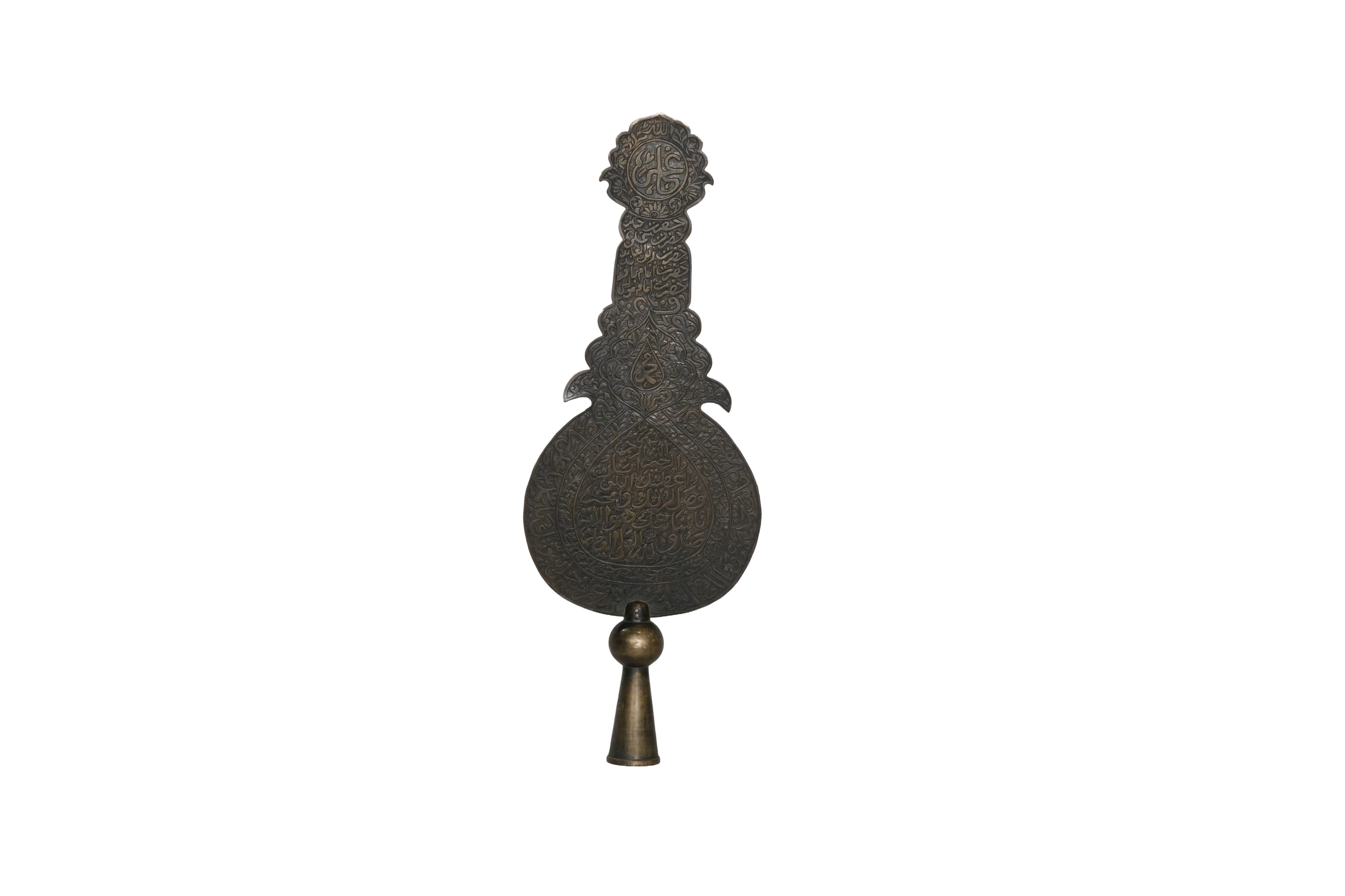 Calligraphy Bronze Decorative Finial