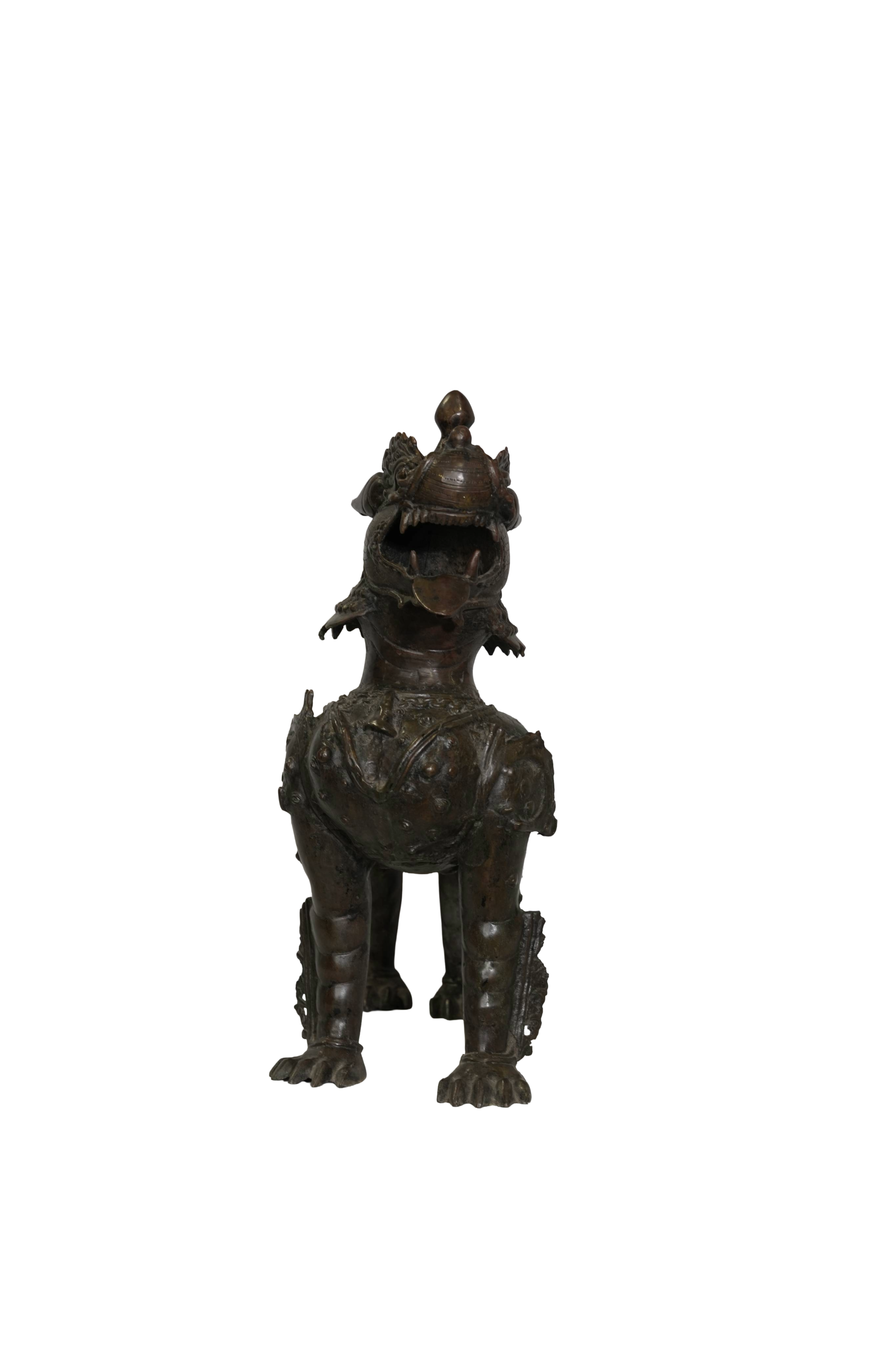 Antique Mythical Guardian Lion Sculpture