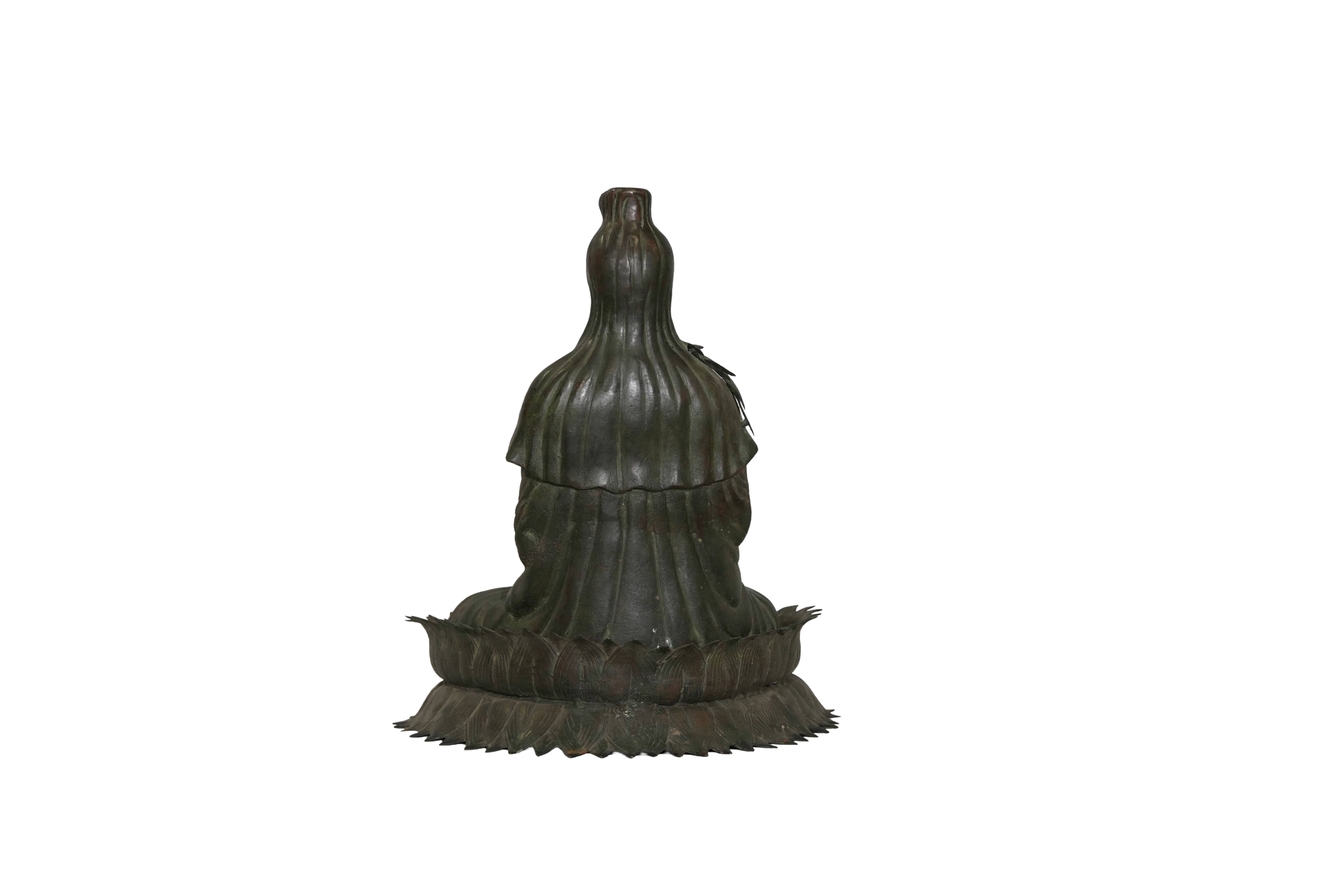 Seated Guanyin Bronze Buddha Statue