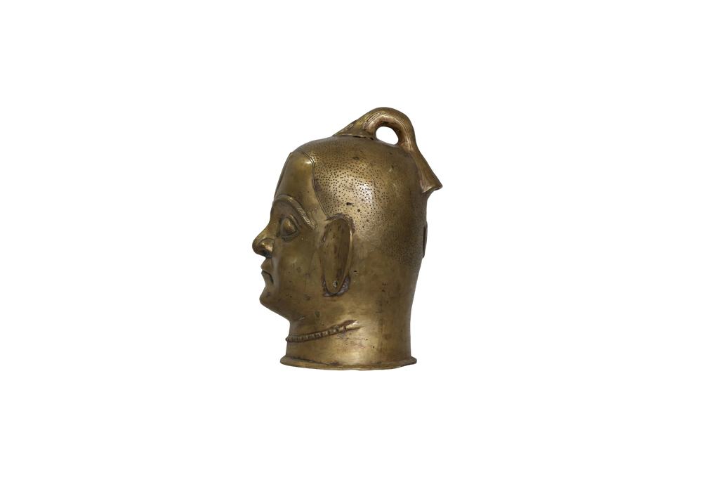 Vaishnav Brass Deity Head Sculpture